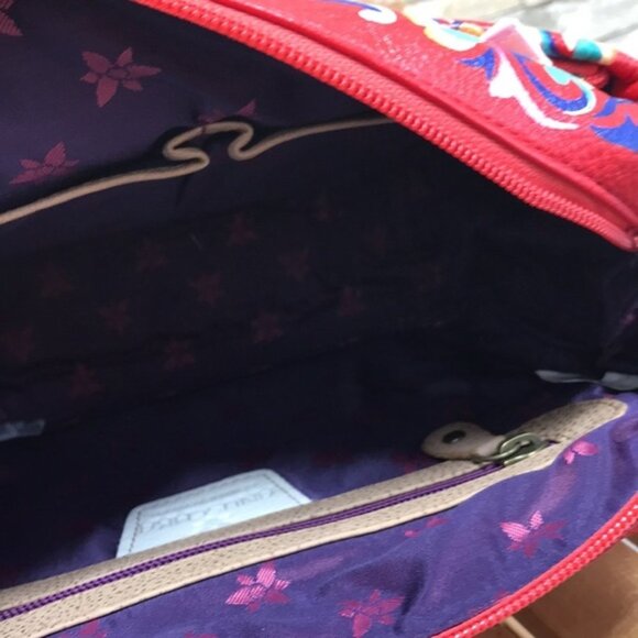 Anuschka Hand-Painted Leather Organizer Satchel - Picture 7 of 7